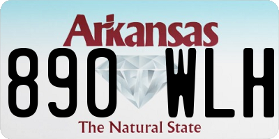 AR license plate 890WLH