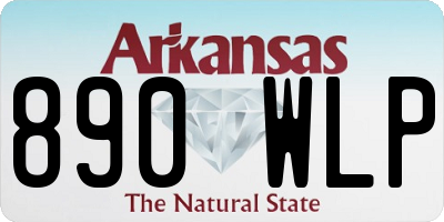 AR license plate 890WLP