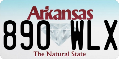 AR license plate 890WLX