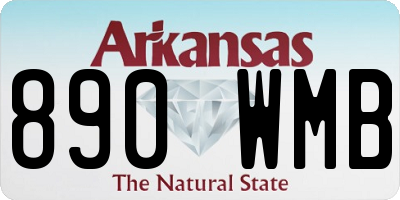 AR license plate 890WMB