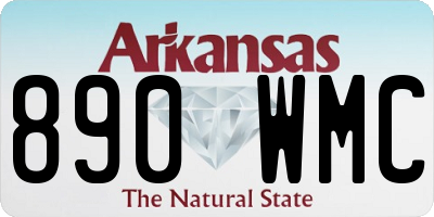 AR license plate 890WMC