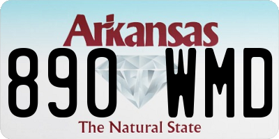 AR license plate 890WMD