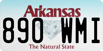 AR license plate 890WMI