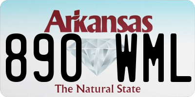 AR license plate 890WML