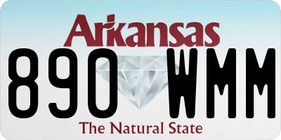 AR license plate 890WMM