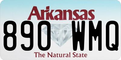 AR license plate 890WMQ
