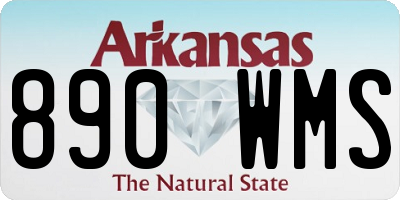 AR license plate 890WMS