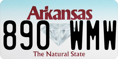 AR license plate 890WMW