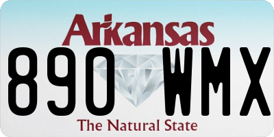 AR license plate 890WMX