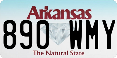 AR license plate 890WMY