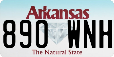 AR license plate 890WNH