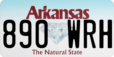 AR license plate 890WRH