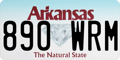 AR license plate 890WRM