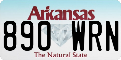 AR license plate 890WRN