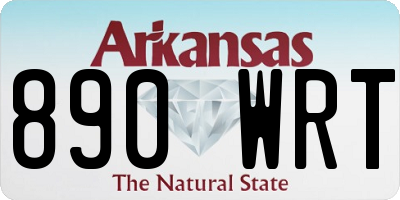 AR license plate 890WRT