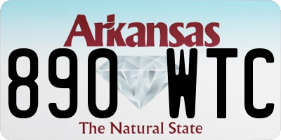 AR license plate 890WTC