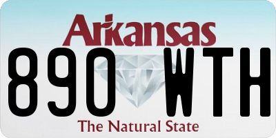 AR license plate 890WTH
