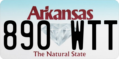 AR license plate 890WTT