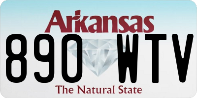 AR license plate 890WTV