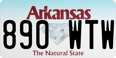 AR license plate 890WTW