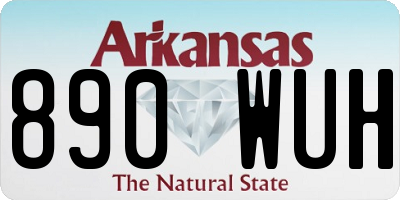 AR license plate 890WUH