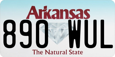 AR license plate 890WUL