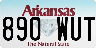 AR license plate 890WUT