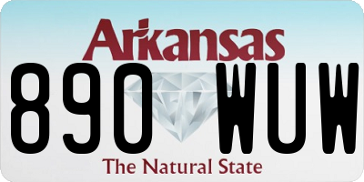 AR license plate 890WUW