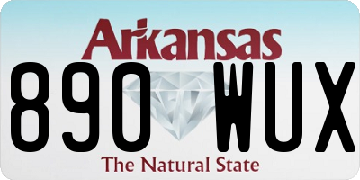 AR license plate 890WUX