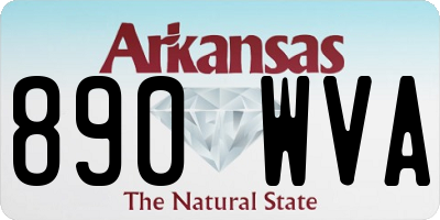 AR license plate 890WVA