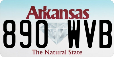 AR license plate 890WVB
