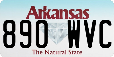 AR license plate 890WVC