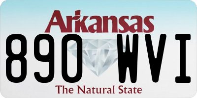 AR license plate 890WVI