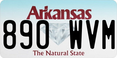 AR license plate 890WVM
