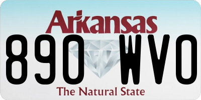 AR license plate 890WVO