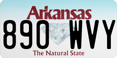 AR license plate 890WVY