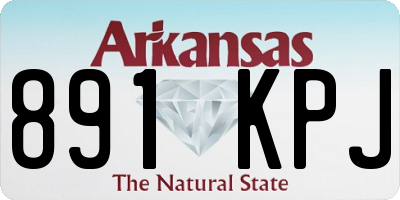 AR license plate 891KPJ
