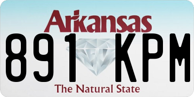 AR license plate 891KPM