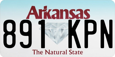 AR license plate 891KPN