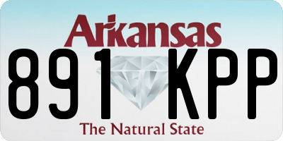 AR license plate 891KPP