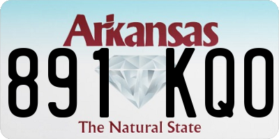 AR license plate 891KQO