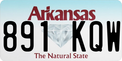 AR license plate 891KQW