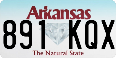 AR license plate 891KQX