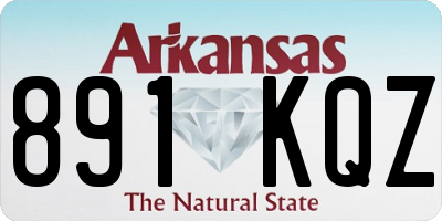 AR license plate 891KQZ