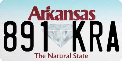 AR license plate 891KRA