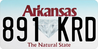 AR license plate 891KRD