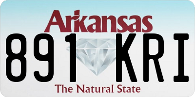 AR license plate 891KRI