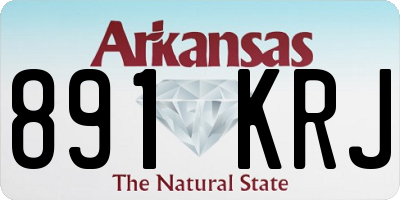 AR license plate 891KRJ