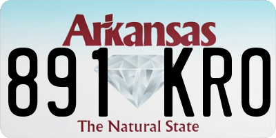 AR license plate 891KRO