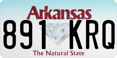 AR license plate 891KRQ
